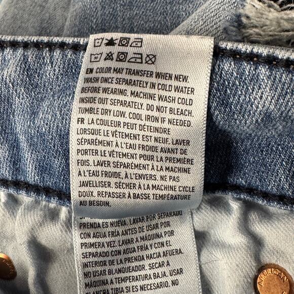 American Eagle SZ 30x32 (28x30) Athletic Mens Jeans Distressed Airflex+ Zip-Fly - Picture 12 of 12